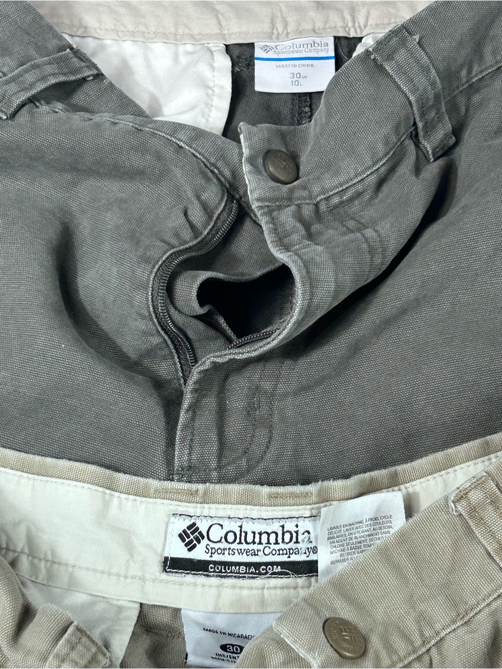 Columbia Cargo Shorts Bundle Mens 30 Gorpcore Hiking Utility Y2K - Picture 4 of 6